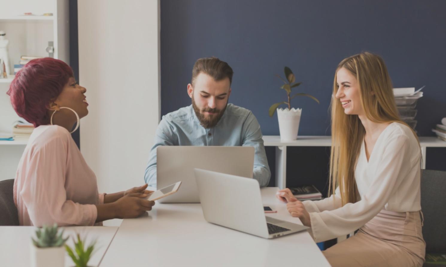 Interactive financial education classroom with engaged participants